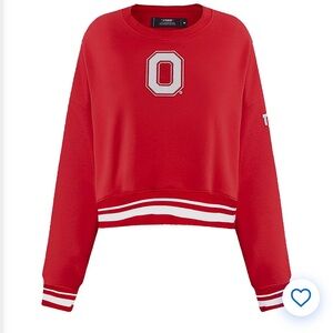 Ohio state cropped crew sweatshirt